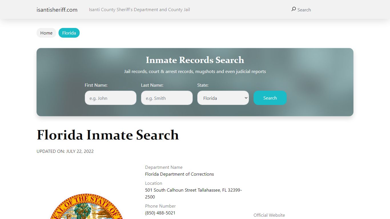 Martin Correctional Institution Inmate Search, Visitation, Phone no ...